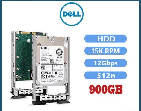 400-ATIR 900GB 15K RPM SAS 12Gbps 512n 2.5in Hot-plug Hard Drive 3.5in HYB CARR CK