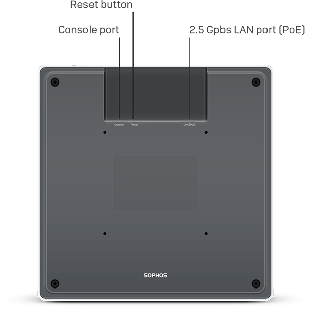 AP84ER00ZZPCNP  Sophos AP6 840E plenum-rated Access Point (ROW) plain, no power adapter/PoE Injector 