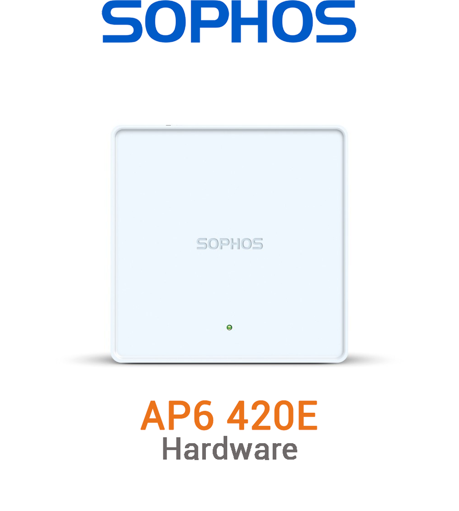 AP42ER00ZZPCNP Sophos AP6 420E plenum-rated Access Point (EUK) plain, no power adapter/PoE Injector