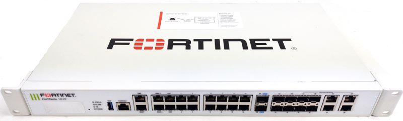 FG-101F 22 x GE RJ45 ports (including 2 x WAN ports, 1 x DMZ port, 1 x Mgmt port, 2 x HA ports, 16 x switch ports with 4 SFP port shared media), 4 SFP ports, 2x 10G SFP+ FortiLinks, 480GB onboard storage, dual power supplies redundancy.
